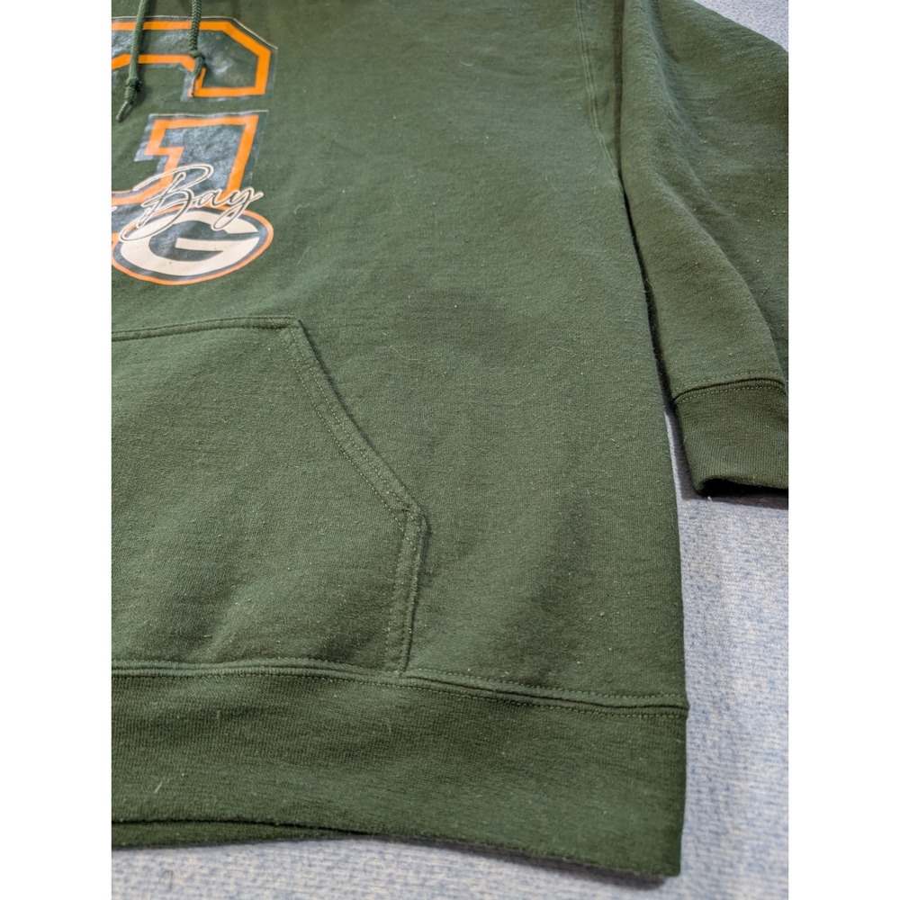 Green Bay Packers Hoodie Mens 2XL Green Graphic Sweatshirt NFL Football Gilden - Picture 3 of 11